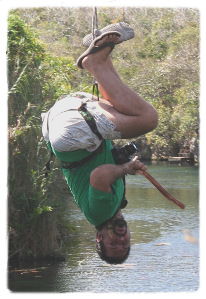 Picture of Cancun Manny zip linning in Tankah Park in Tulum Mexico